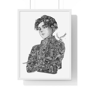 LEVI BLACK & WHITE FRAMED POSTER LEVI BLACK & WHITE FRAMED POSTER