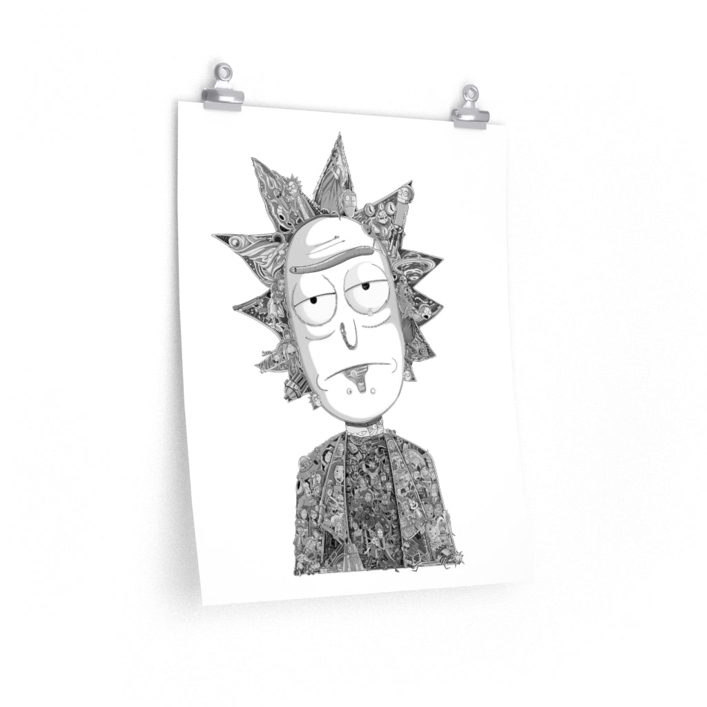 RICK BLACK & WHITE POSTER RICK BLACK & WHITE POSTER