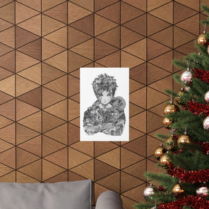 GAARA BLACK & WHITE POSTER GAARA BLACK & WHITE POSTER