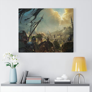 BATTLE OF THE PELENNOR FIELDS CANVAS BATTLE OF THE PELENNOR FIELDS CANVAS