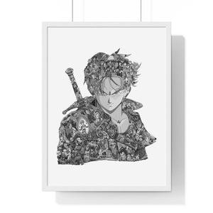 TRUNKS BLACK & WHITE FRAMED POSTER TRUNKS BLACK & WHITE FRAMED POSTER