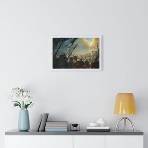 BATTLE OF THE PELENNOR FIELDS FRAMED POSTER BATTLE OF THE PELENNOR FIELDS FRAMED POSTER