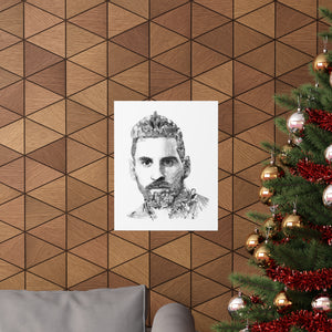 MESSI BLACK & WHITE POSTER MESSI BLACK & WHITE POSTER