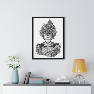 VEGETA BLACK & WHITE FRAMED POSTER VEGETA BLACK & WHITE FRAMED POSTER