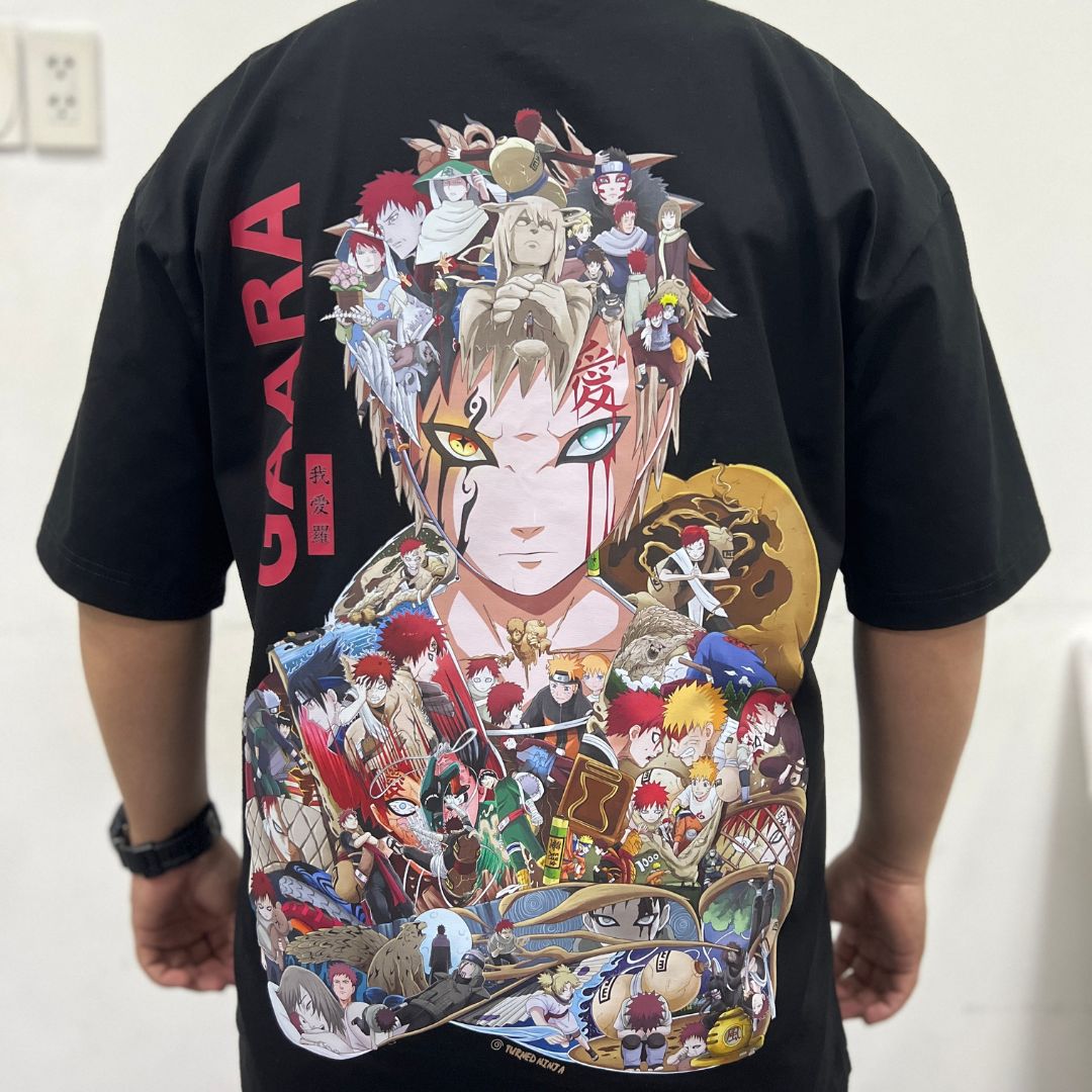 GAARA COLOR PREMIUM T-SHIRT (Art on back - Ship from Viet Nam)