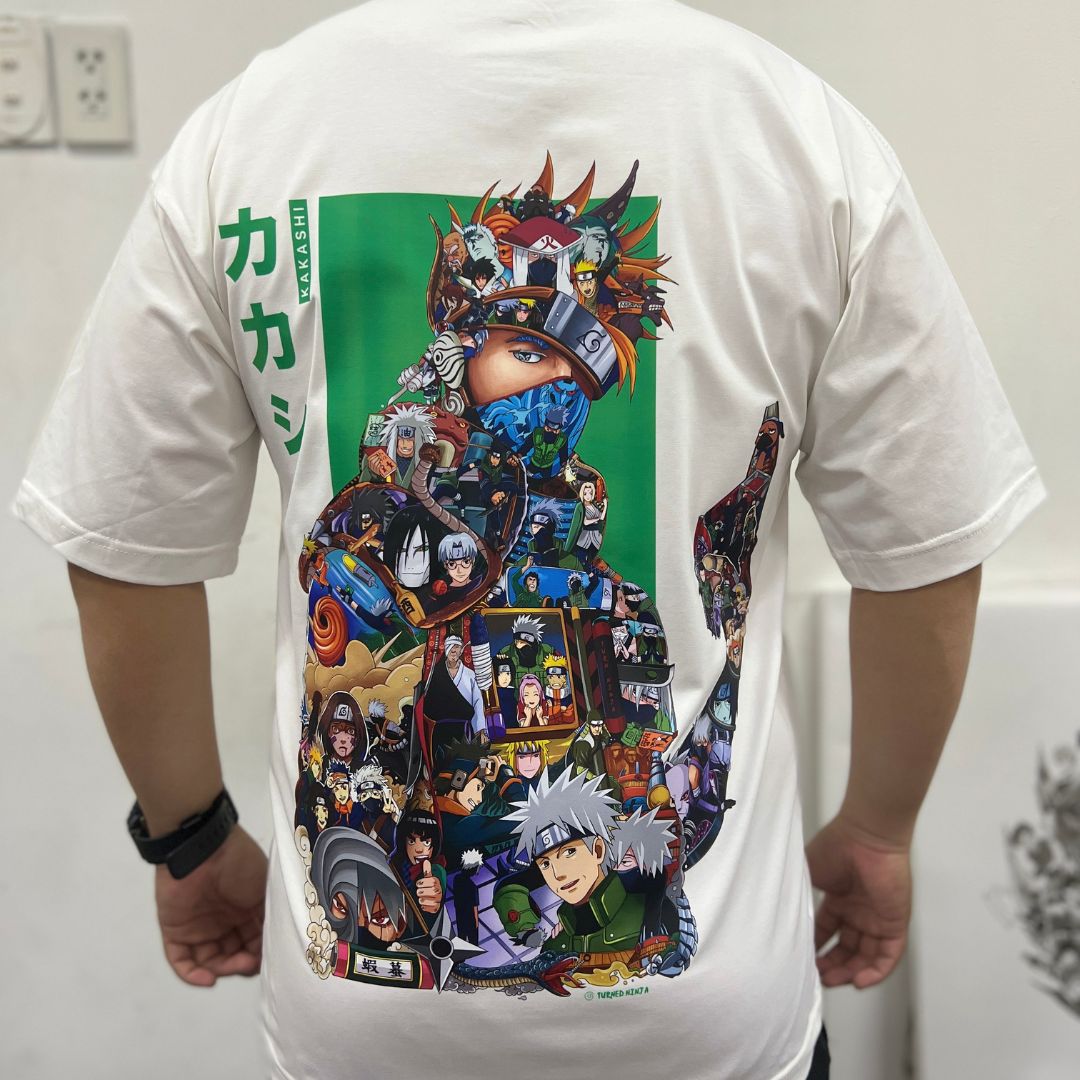 KAKASHI COLOR PREMIUM T-SHIRT (Art on back - Ship from Viet Nam)