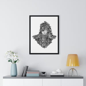 HASHIRAMA - MADARA BLACK & WHITE FRAMED POSTER HASHIRAMA - MADARA BLACK & WHITE FRAMED POSTER
