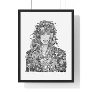 JIRAIYA BLACK & WHITE FRAMED POSTER JIRAIYA BLACK & WHITE FRAMED POSTER