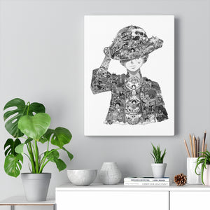 LUFFY BLACK & WHITE CANVAS LUFFY BLACK & WHITE CANVAS