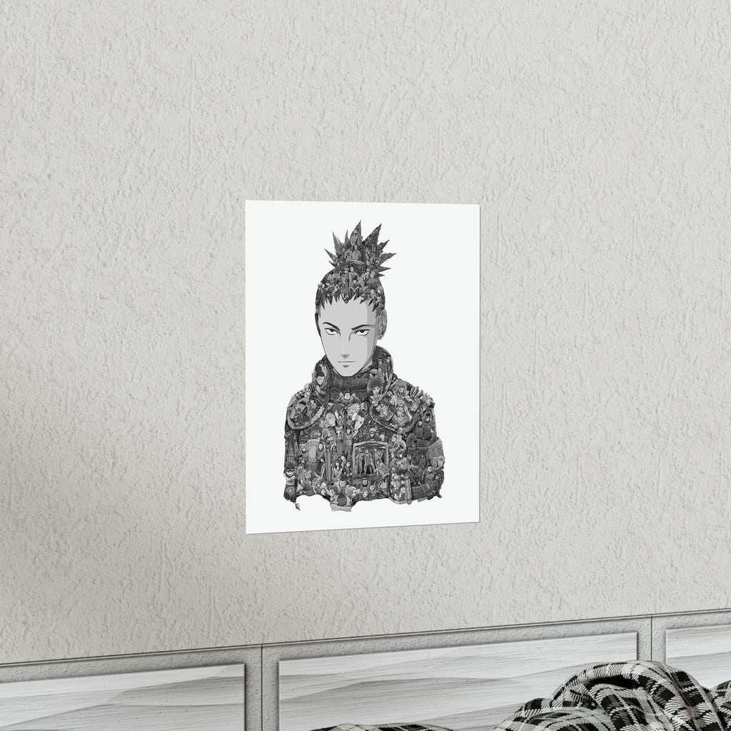 SHIKAMARU BLACK & WHITE POSTER SHIKAMARU BLACK & WHITE POSTER