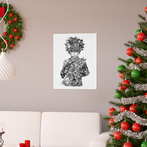 KILLUA BLACK & WHITE POSTER KILLUA BLACK & WHITE POSTER