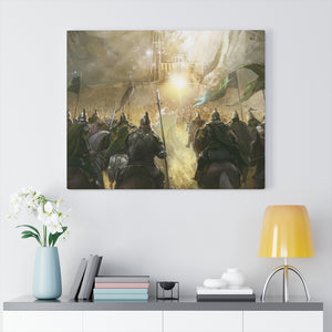 BATTLE OF HELM'S DEEP CANVAS BATTLE OF HELM'S DEEP CANVAS