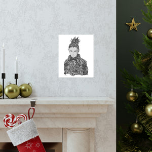 SHIKAMARU BLACK & WHITE POSTER SHIKAMARU BLACK & WHITE POSTER