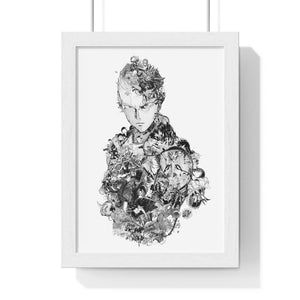 SAITAMA BLACK & WHITE FRAMED POSTER SAITAMA BLACK & WHITE FRAMED POSTER