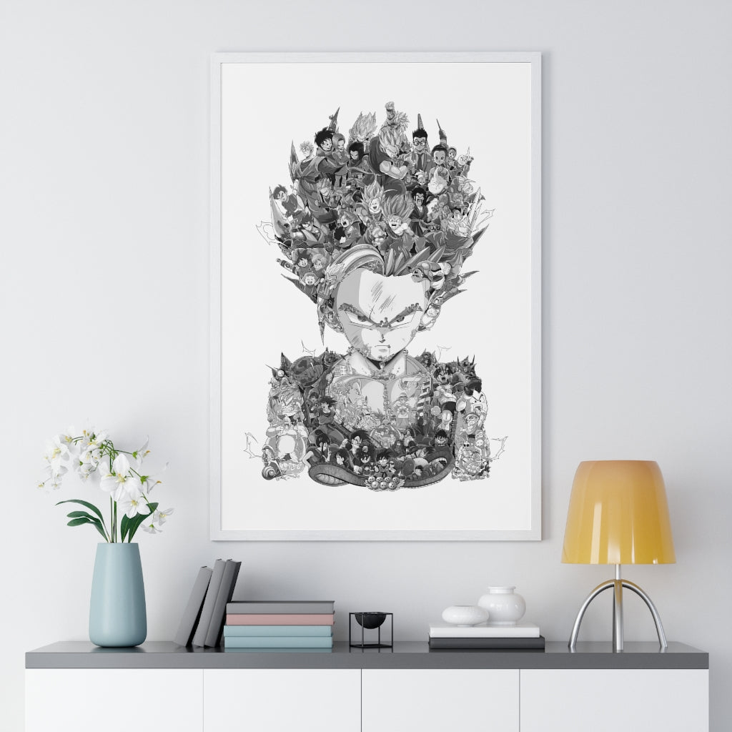 GOHAN BLACK & WHITE FRAMED POSTER GOHAN BLACK & WHITE FRAMED POSTER