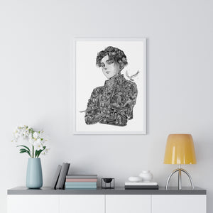 LEVI BLACK & WHITE FRAMED POSTER LEVI BLACK & WHITE FRAMED POSTER