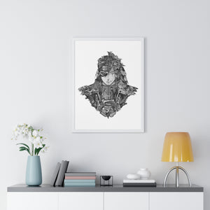 HASHIRAMA - MADARA BLACK & WHITE FRAMED POSTER HASHIRAMA - MADARA BLACK & WHITE FRAMED POSTER
