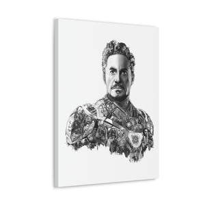 IRON MAN BLACK & WHITE CANVAS IRON MAN BLACK & WHITE CANVAS