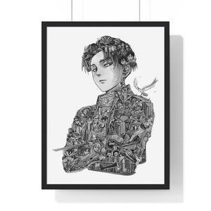 LEVI BLACK & WHITE FRAMED POSTER LEVI BLACK & WHITE FRAMED POSTER