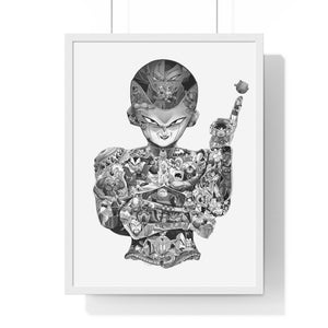 FRIEZA BLACK & WHITE FRAMED POSTER FRIEZA BLACK & WHITE FRAMED POSTER