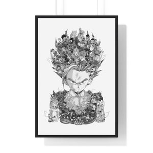 GOHAN BLACK & WHITE FRAMED POSTER GOHAN BLACK & WHITE FRAMED POSTER