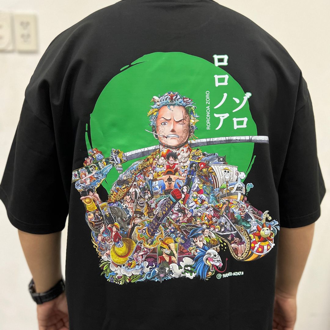 ZORO COLOR PREMIUM T-SHIRT (Art on back - Ship from Viet Nam)