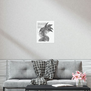 GOKU VEGETA BLACK & WHITE POSTER GOKU VEGETA BLACK & WHITE POSTER