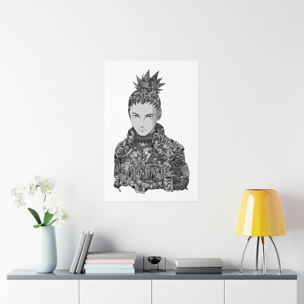 SHIKAMARU BLACK & WHITE POSTER SHIKAMARU BLACK & WHITE POSTER