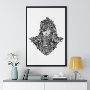 HASHIRAMA - MADARA BLACK & WHITE FRAMED POSTER HASHIRAMA - MADARA BLACK & WHITE FRAMED POSTER