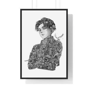 LEVI BLACK & WHITE FRAMED POSTER LEVI BLACK & WHITE FRAMED POSTER