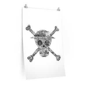 MUGIWARA JOLLY ROGER BLACK & WHITE POSTER (WHITE BG) MUGIWARA JOLLY ROGER BLACK & WHITE POSTER (WHITE BG)
