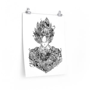 GOKU BLACK & WHITE POSTER GOKU BLACK & WHITE POSTER