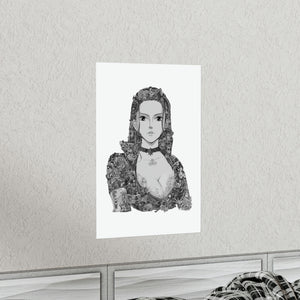 ROBIN BLACK & WHITE POSTER ROBIN BLACK & WHITE POSTER