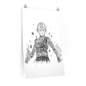 AANG BLACK & WHITE POSTER AANG BLACK & WHITE POSTER