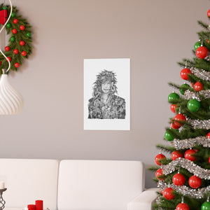 JIRAIYA BLACK & WHITE POSTER JIRAIYA BLACK & WHITE POSTER