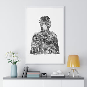 SASUKE BLACK & WHITE FRAMED POSTER SASUKE BLACK & WHITE FRAMED POSTER