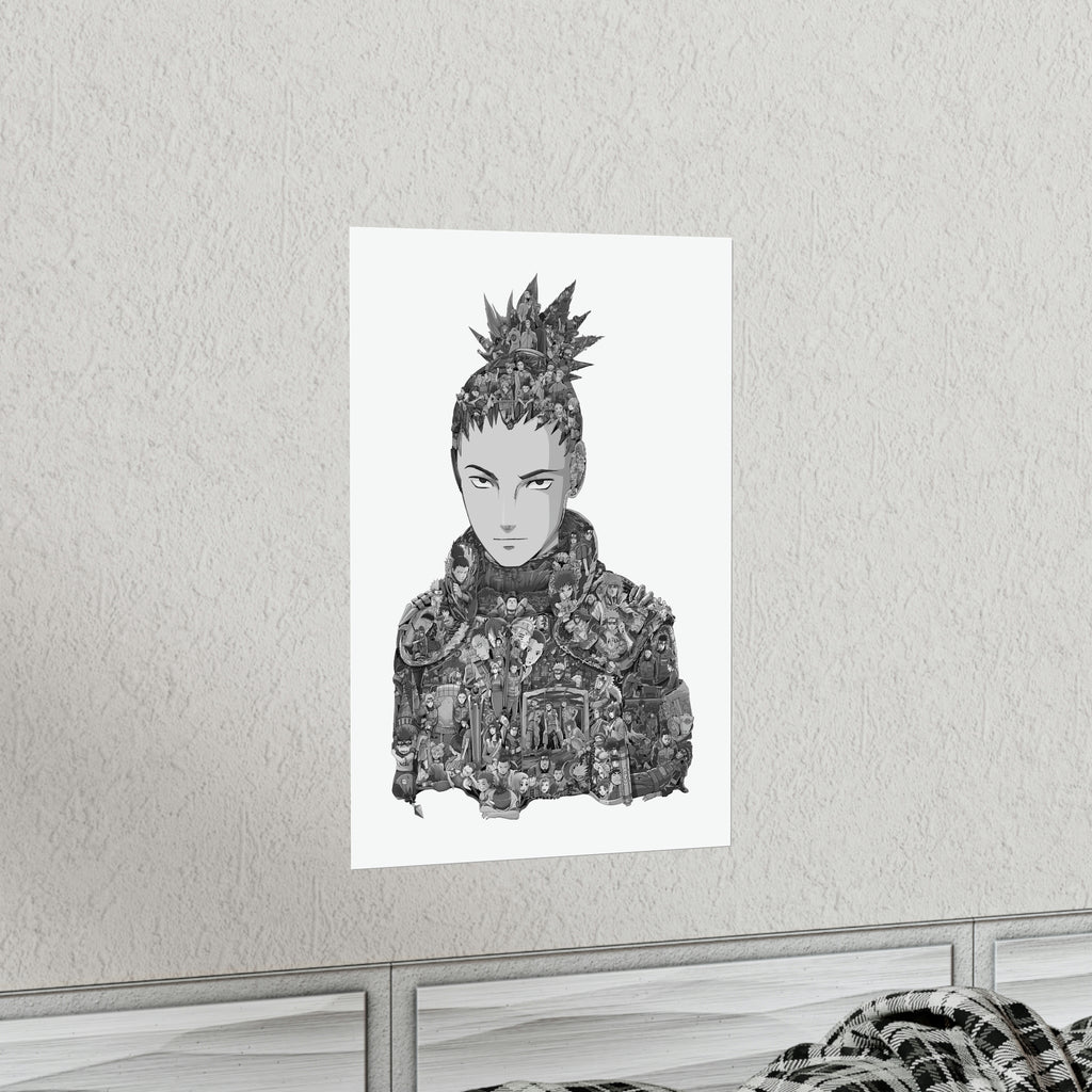 SHIKAMARU BLACK & WHITE POSTER SHIKAMARU BLACK & WHITE POSTER