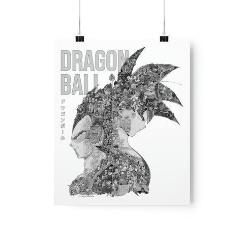 GOKU VEGETA BLACK & WHITE POSTER GOKU VEGETA BLACK & WHITE POSTER