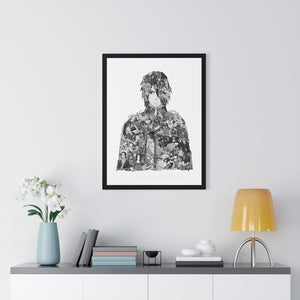SASUKE BLACK & WHITE FRAMED POSTER SASUKE BLACK & WHITE FRAMED POSTER
