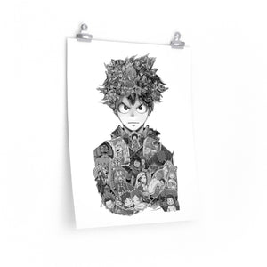 DEKU BLACK & WHITE POSTER DEKU BLACK & WHITE POSTER