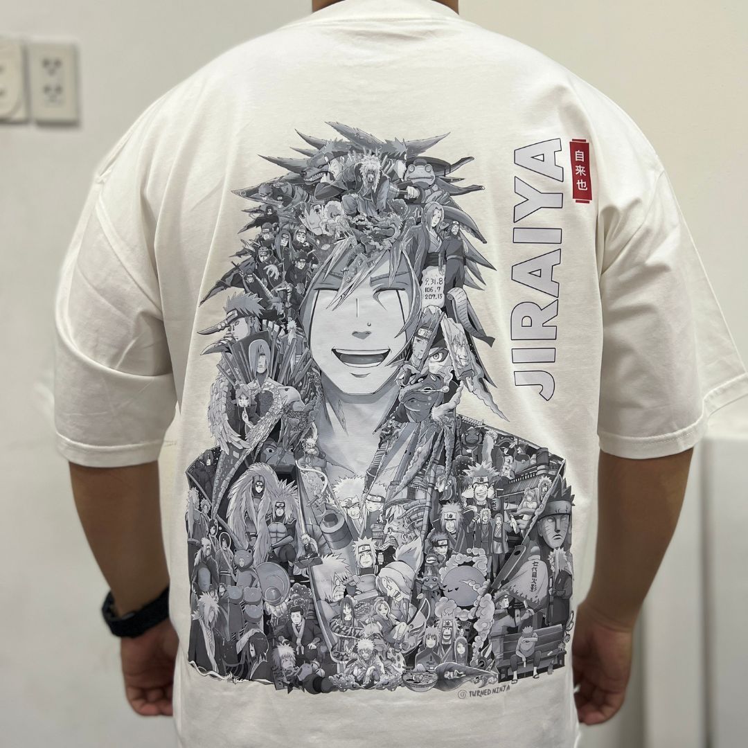 JIRAIYA PREMIUM T-SHIRT (Art on back - Ship from Viet Nam)