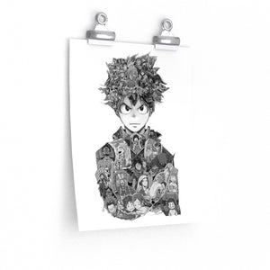 DEKU BLACK & WHITE POSTER DEKU BLACK & WHITE POSTER