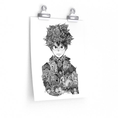 DEKU BLACK & WHITE POSTER DEKU BLACK & WHITE POSTER