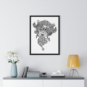 CHOPPER BLACK & WHITE FRAMED POSTER CHOPPER BLACK & WHITE FRAMED POSTER