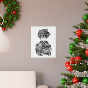 DEKU BLACK & WHITE POSTER DEKU BLACK & WHITE POSTER