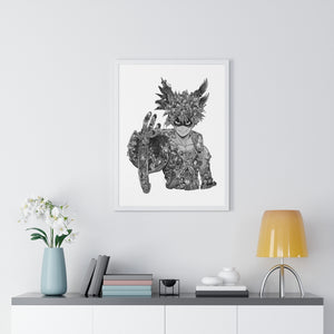 BAKUGO BLACK & WHITE FRAMED POSTER BAKUGO BLACK & WHITE FRAMED POSTER