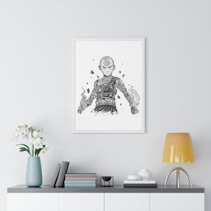AANG BLACK & WHITE FRAMED POSTER AANG BLACK & WHITE FRAMED POSTER