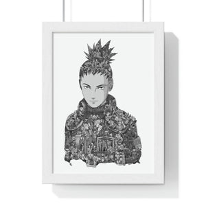 SHIKAMARU BLACK & WHITE FRAMED POSTER SHIKAMARU BLACK & WHITE FRAMED POSTER