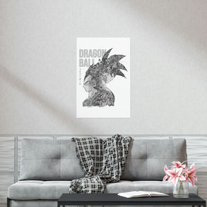 GOKU VEGETA BLACK & WHITE POSTER GOKU VEGETA BLACK & WHITE POSTER