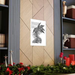GOKU VEGETA BLACK & WHITE POSTER GOKU VEGETA BLACK & WHITE POSTER